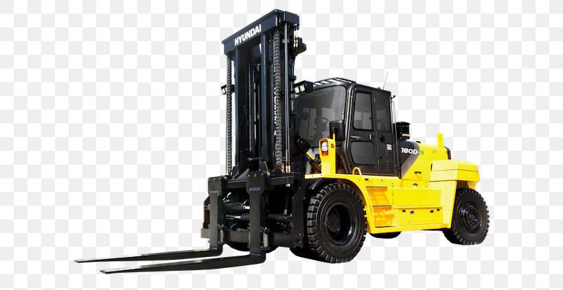 Forklift Hyundai Motor Company Material Handling Hyundai Heavy Industries, PNG, 640x423px, Forklift, Counterweight, Forklift Truck, Heavy Machinery, Hyundai Download Free