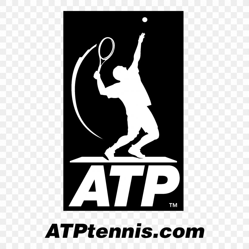 Logo Penn ATP Regular Duty Tennis Balls, PNG, 2400x2400px, Logo, Association Of Tennis Professionals, Black, Black And White, Black M Download Free