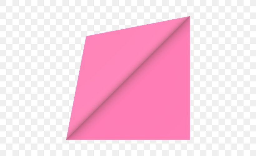 Origami Paper Line Triangle, PNG, 500x500px, Origami Paper, Art Paper, Magenta, Origami, Paper Download Free
