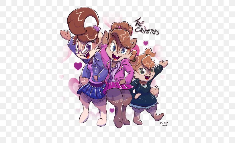 Alvin And The Chipmunks Alvin Seville The Chipettes Eleanor, PNG, 500x500px, Watercolor, Cartoon, Flower, Frame, Heart Download Free