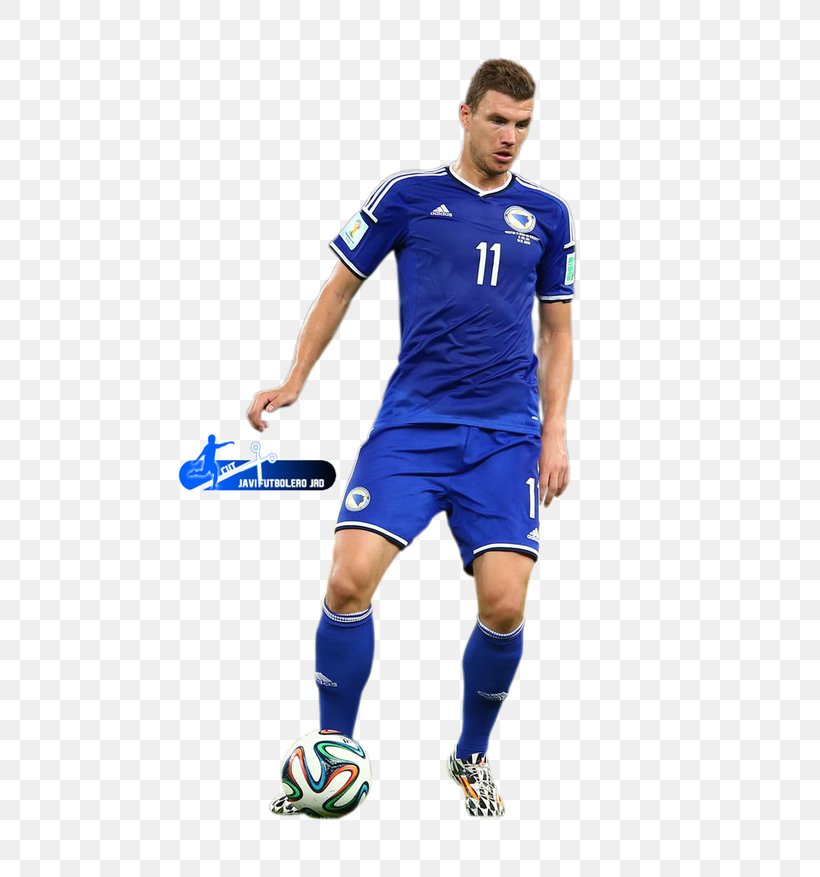 Bosnia And Herzegovina National Football Team 2014 FIFA World Cup Manchester City F.C. Soccer Player, PNG, 584x877px, 2014 Fifa World Cup, Ball, Blue, Bosnia And Herzegovina, Clothing Download Free