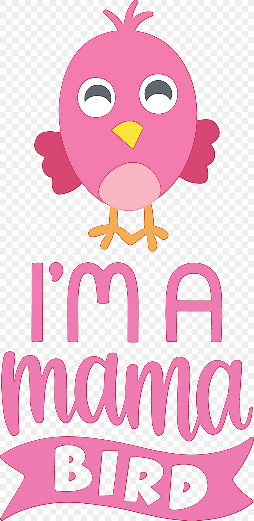 Cartoon Text Beak, PNG, 1870x3827px, Mama Bird, Beak, Bird, Cartoon, Paint Download Free