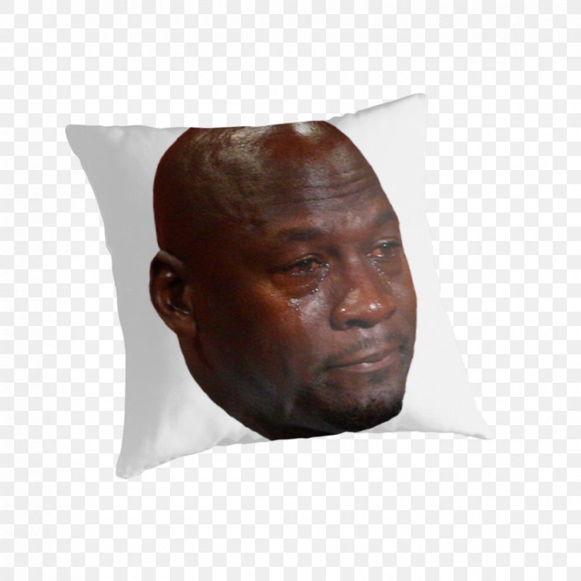 Michael Jordan Throw Pillows Textile Cushion, PNG, 875x875px, Michael Jordan, Crying, Cushion, Facial Hair, Hair Download Free