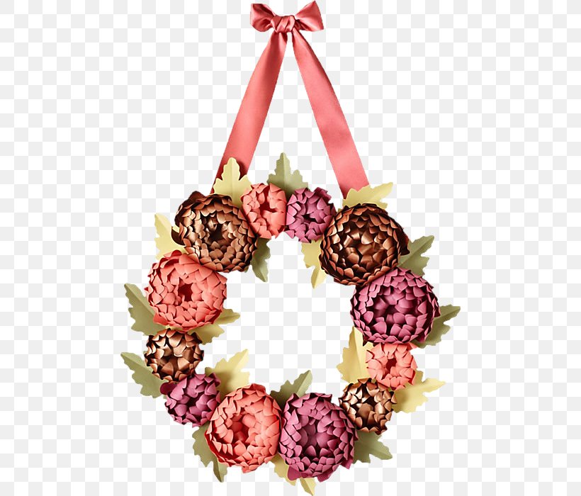 Paper Wreath Flower Recycling Ribbon, PNG, 500x700px, Paper, Artificial Flower, Christmas Day, Christmas Decoration, Craft Download Free