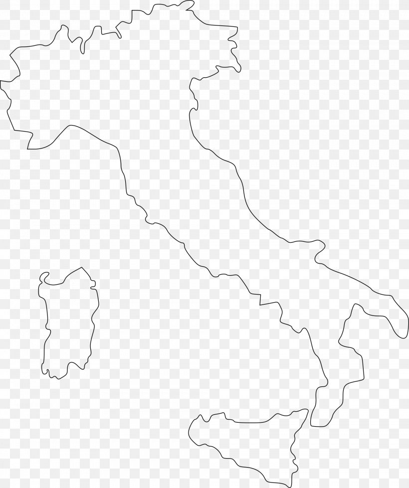 Flag Of Italy Map Clip Art, PNG, 2009x2400px, Italy, Area, Black And White, Blank Map, Drawing Download Free