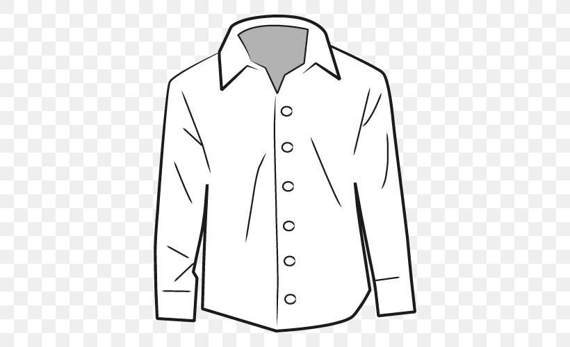 Shirt Clothing Collar Sleeve, PNG, 500x500px, Shirt, Black, Black And White, Brand, Clothing Download Free
