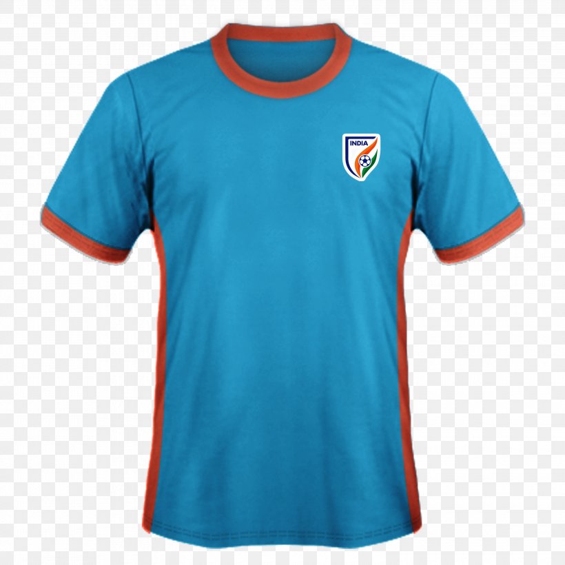 T-shirt Jersey India National Cricket Team Polo Shirt, PNG, 3000x3000px, Tshirt, Active Shirt, Azure, Blue, Clothing Download Free