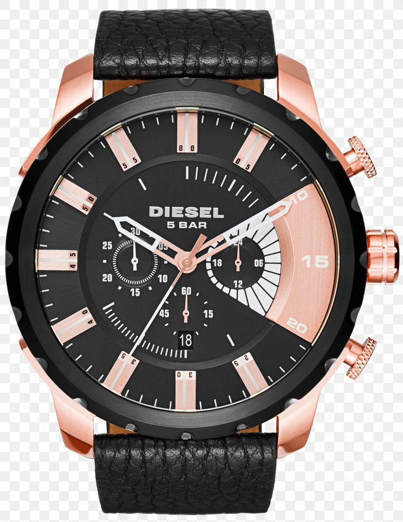 Watch Diesel Fuel Leather Strap, PNG, 2040x2645px, Watch, Analog Watch, Brand, Chronograph, Diesel Download Free