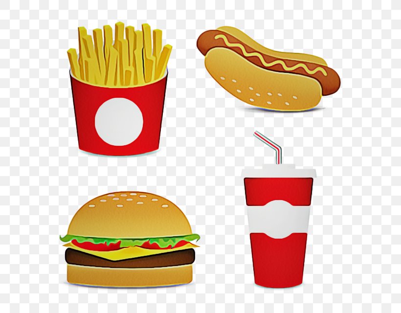 Junk Food Cartoon, PNG, 640x640px, French Fries, American Food, Cheeseburger, Cuisine, Dish Download Free