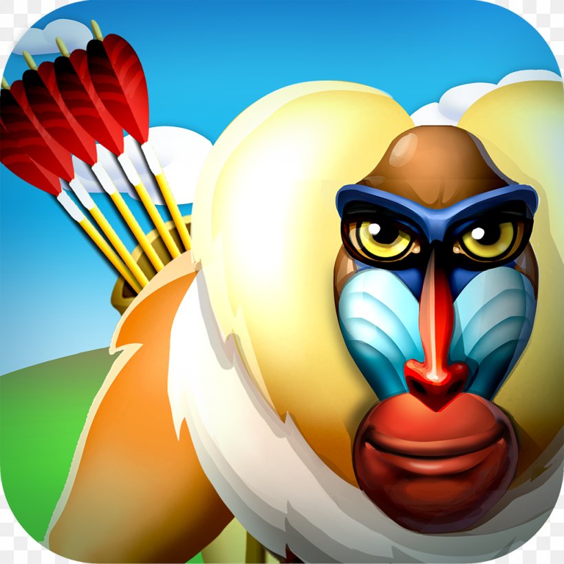 Baboons Tarzan Wildlife Conservation Poaching, PNG, 1024x1024px, Baboons, App Store, Art, Beak, Cartoon Download Free