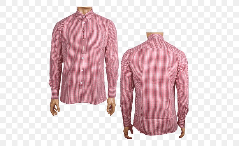 Dress Shirt Pink M Blouse RTV Pink Tartan, PNG, 500x500px, Dress Shirt, Blouse, Button, Collar, Magenta Download Free
