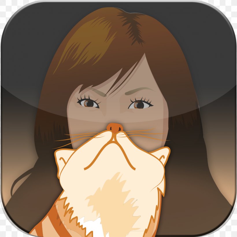 Whiskers Cat Beard App Store, PNG, 1024x1024px, Watercolor, Cartoon, Flower, Frame, Heart Download Free