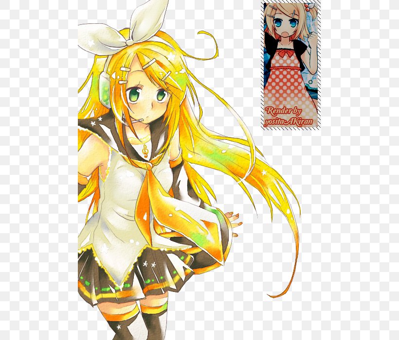 Kagamine Rin/Len Hatsune Miku Vocaloid Drawing, PNG, 500x700px, Watercolor, Cartoon, Flower, Frame, Heart Download Free