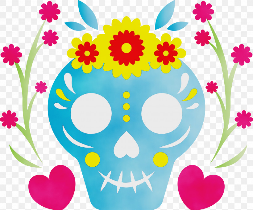 Floral Design, PNG, 3000x2501px, Day Of The Dead, Analytic Trigonometry And Conic Sections, Area, Circle, D%c3%ada De Muertos Download Free