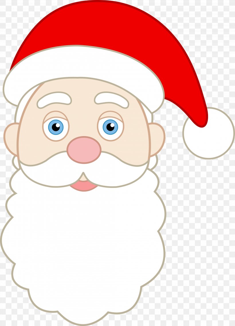 Santa Claus Face Smiley Clip Art, PNG, 4195x5835px, Santa