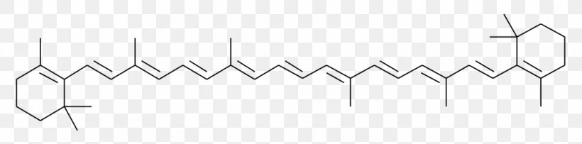Structural Formula Chemical Formula Chemistry Carotenoid Molecule, PNG, 1034x256px, Structural Formula, Acid Salt, Area, Biological Pigment, Black And White Download Free