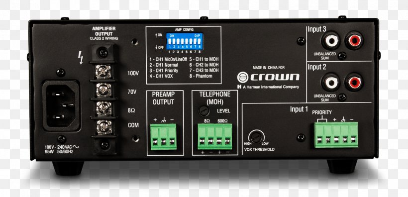 Audio Power Amplifier Crown Audio 160MA Audio Mixers Crown Audio 135MA, PNG, 1362x658px, Audio Power Amplifier, Amplificador, Amplifier, Audio, Audio Equipment Download Free