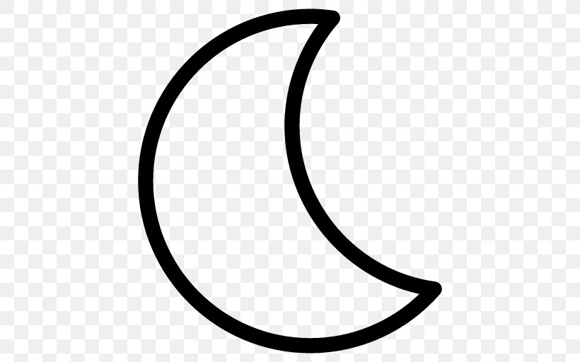 Moon Clip Art, PNG, 512x512px, Moon, Area, Black, Black And White, Crescent Download Free