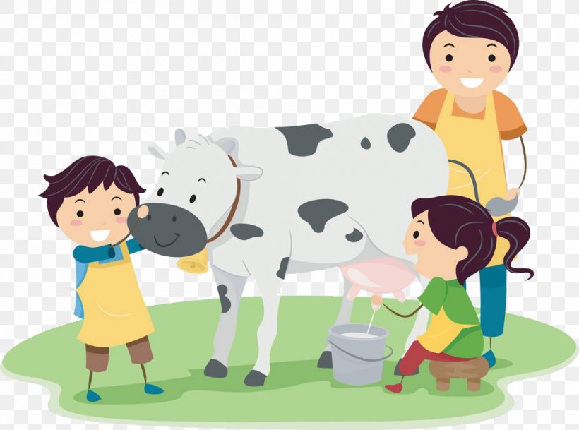 Dairy Cattle Milk Clip Art, PNG, 1000x743px, Cattle, Art, Boy, Cartoon, Child Download Free