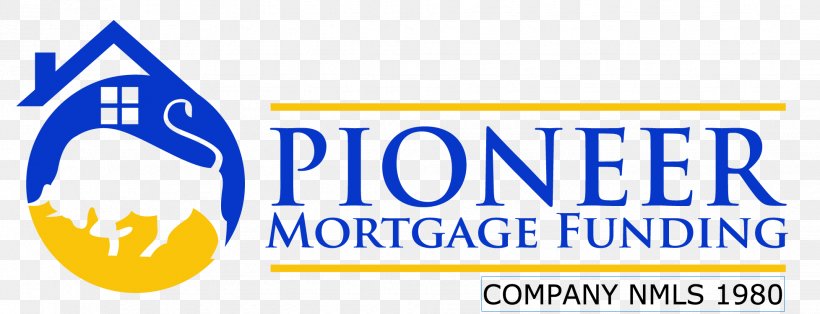 Pioneer Mortgage Funding Inc. Logo Brand Product, PNG, 1955x750px, Logo, Area, Banner, Blue, Brand Download Free
