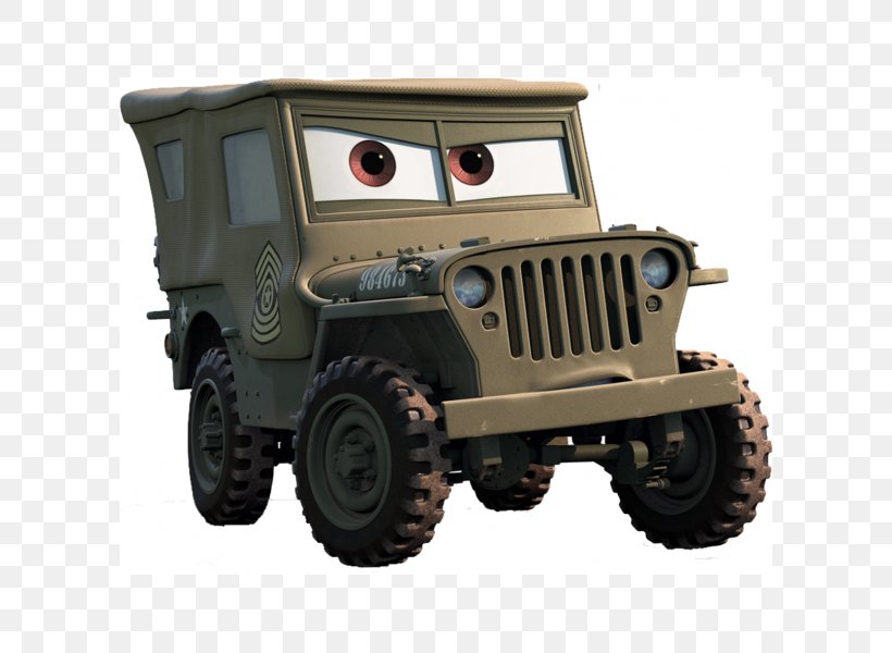 Willys MB Jeep Car Sarge Mater, PNG, 600x600px, Willys Mb, Armored Car, Automotive Exterior, Automotive Tire, Automotive Wheel System Download Free