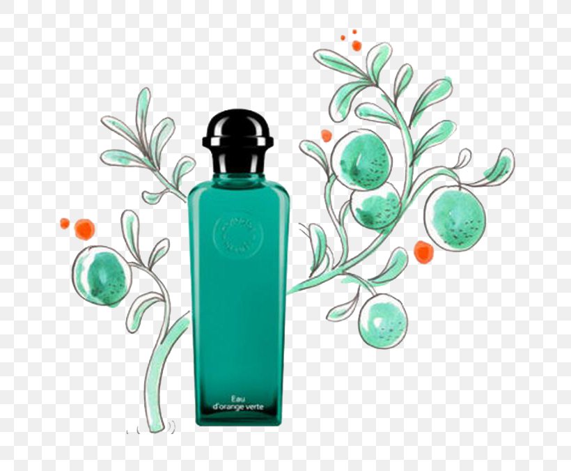 Mandarin Orange Lemon Eau Dorange Verte Perfume Hermxe8s, PNG, 735x676px, Mandarin Orange, Aroma, Bottle, Citrus, Cosmetics Download Free