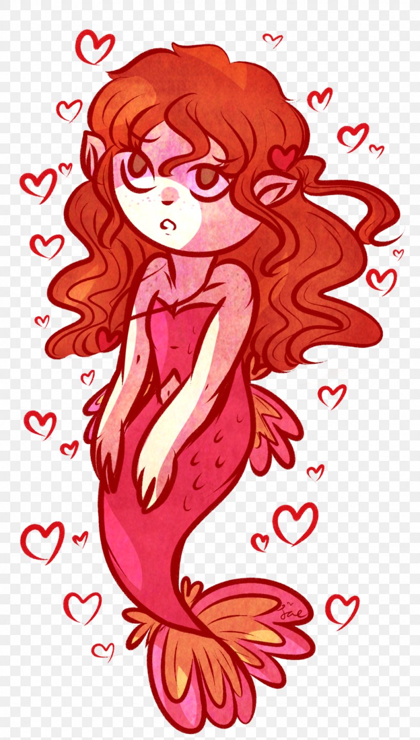 Mermaid Hair Coloring Clip Art, PNG, 1024x1805px, Watercolor, Cartoon, Flower, Frame, Heart Download Free