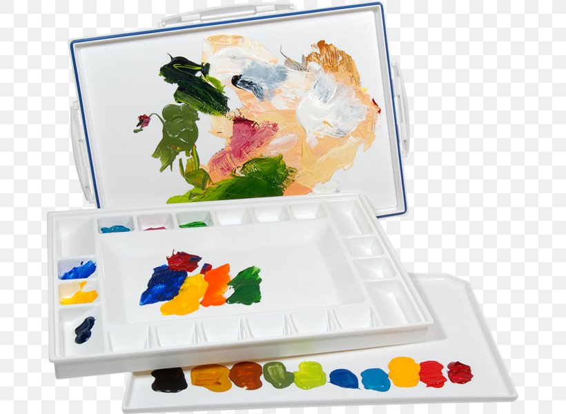Plastic Palette Watercolor Painting Acrylic Paint, PNG, 683x600px, Plastic, Acrylic Paint, Box, Cup, Material Download Free