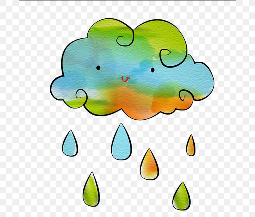 Cloud Rain Painting Drop, PNG, 700x697px, Cloud, Color, Drawing, Drop, Green Download Free