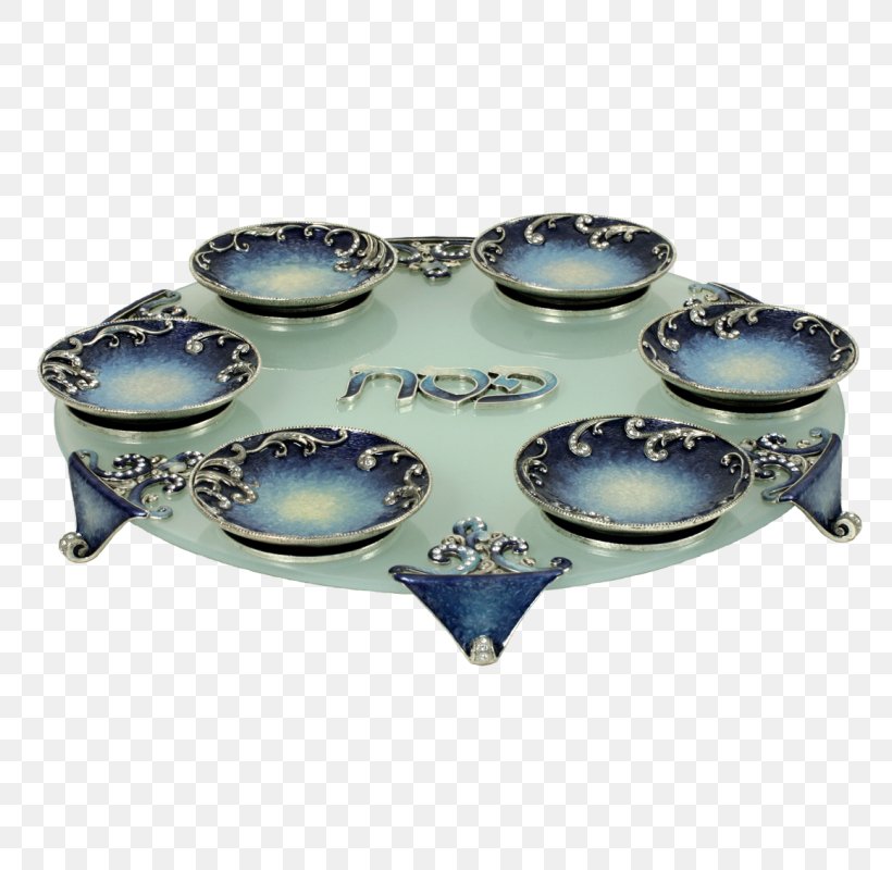 Haggadah Passover Seder Plate Jewish Ceremonial Art, PNG, 800x800px, Haggadah, Bowl, Ceramic, Cobalt Blue, Dinnerware Set Download Free