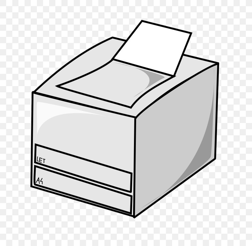 Free Vectors  Printer line drawing