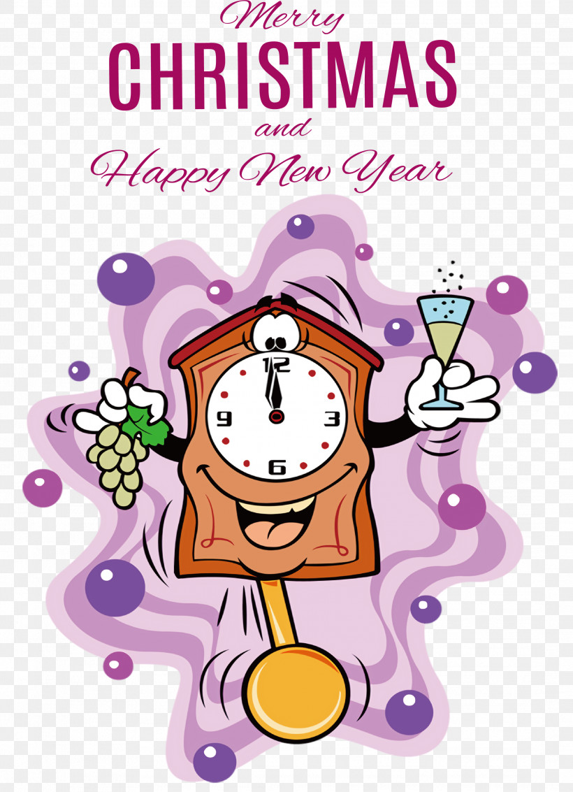 Merry Christmas Happy New Year, PNG, 2171x3000px, Merry Christmas, Alarm Clock, Animation, Cartoon, Christmas Day Download Free