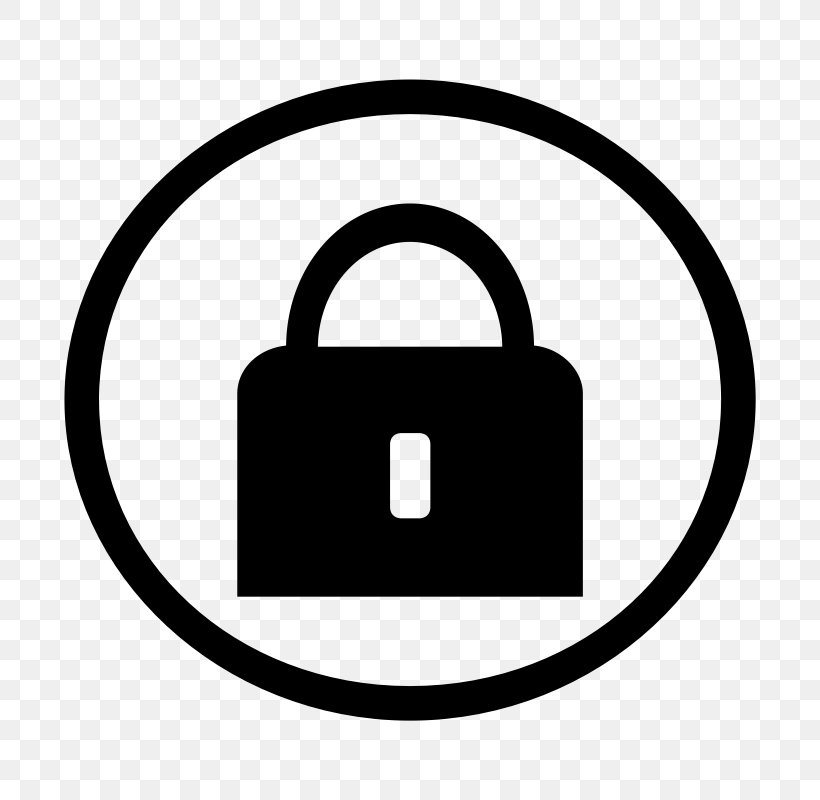 Padlock Clip Art, PNG, 800x800px, Padlock, Area, Black And White, Combination Lock, Key Download Free