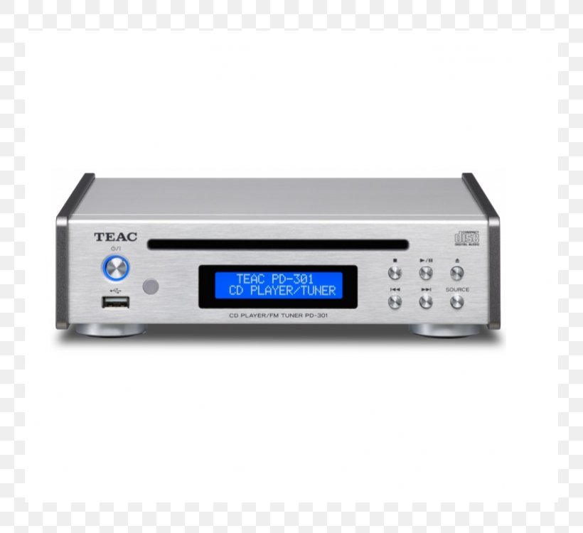 TEAC Corporation CD Player Compact Disc USB Flash Drives, PNG, 750x750px, Teac Corporation, Audio, Audio Power Amplifier, Audio Receiver, Cd Player Download Free