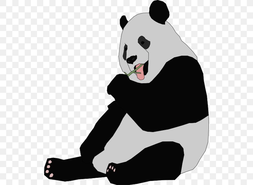 Giant Panda Bear Red Panda Cuteness Clip Art, PNG, 534x598px, Giant Panda, Bear, Black, Black And White, Blog Download Free