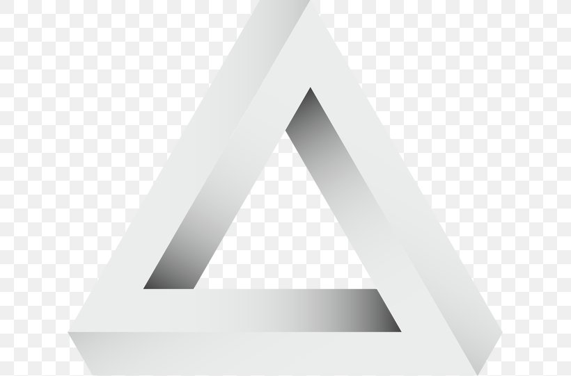 Penrose Triangle Three-dimensional Space Line, PNG, 625x541px, 3d Printing, Penrose Triangle, Brand, Daylighting, Drawing Download Free