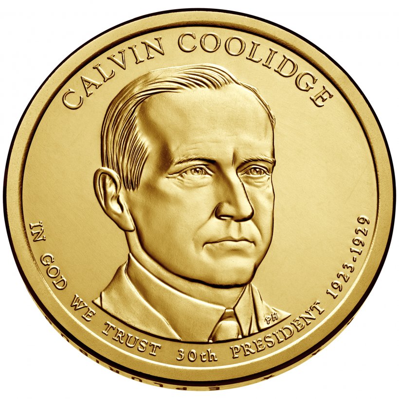 Philadelphia Mint Presidential $1 Coin Program Dollar Coin United States Dollar, PNG, 2000x2000px, Philadelphia Mint, Bronze Medal, Calvin Coolidge, Coin, Currency Download Free