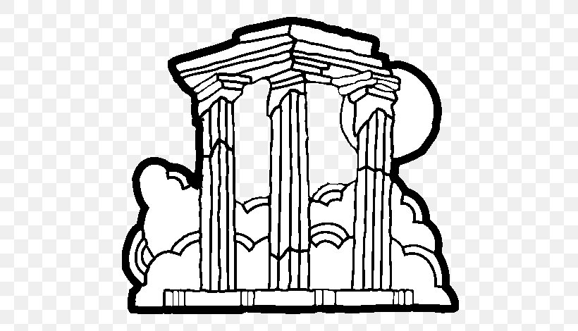 Temple Of Olympian Zeus, Athens Temple Of Hera, Olympia Temple Of Zeus, Olympia Statue Of Zeus At Olympia, PNG, 600x470px, Temple Of Olympian Zeus Athens, Ancient Greek Temple, Artwork, Black And White, Coloring Book Download Free