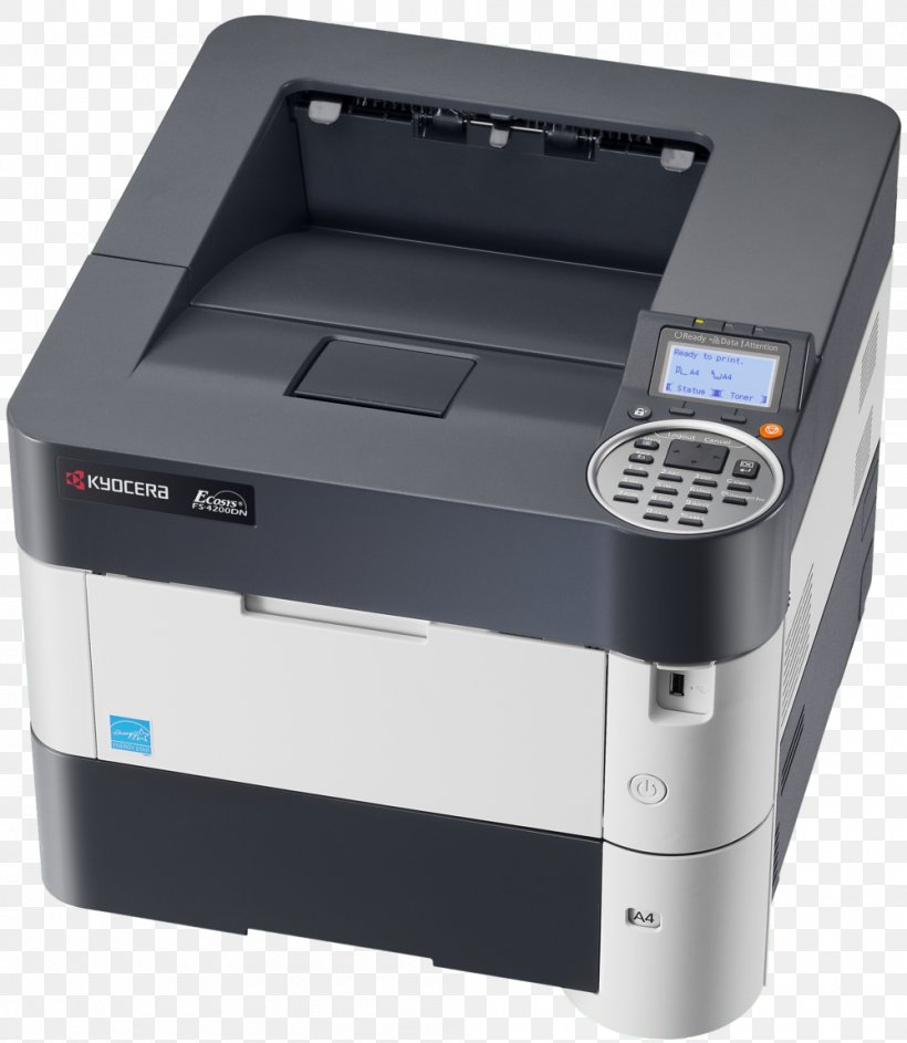 Kyocera FS 4100 Laser Printing Printer Kyocera FS 4200, PNG, 1000x1150px, Laser Printing, Electronic Device, Inkjet Printing, Kyocera, Office Supplies Download Free