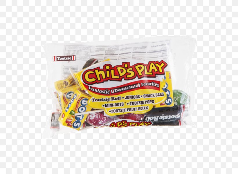 Child's Play Tootsie Roll Flavor Candy Halloween, PNG, 600x600px, Tootsie Roll, Bag, Candy, Flavor, Food Download Free