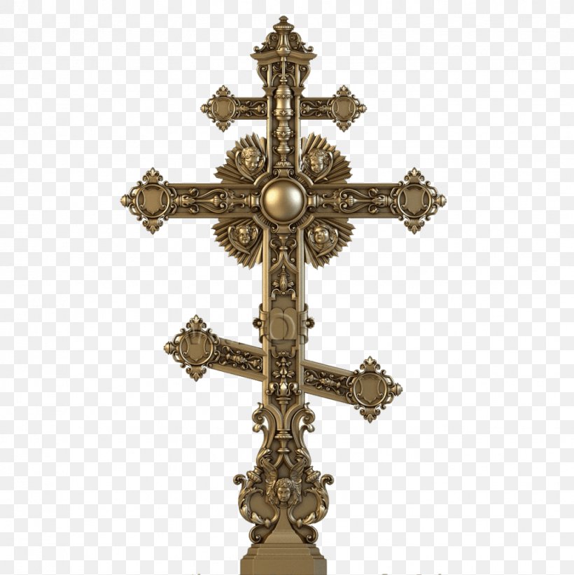 Crucifix Russian Orthodox Cross Bronze Brass, PNG, 1022x1024px, Crucifix, Artifact, Brass, Bronze, Casting Download Free