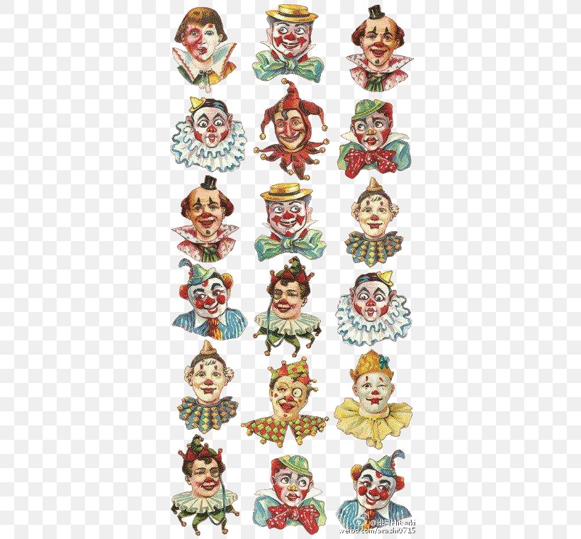 Paper Sticker Circus Clown, PNG, 366x760px, Paper, Adhesive, Art, Christmas Decoration, Christmas Ornament Download Free