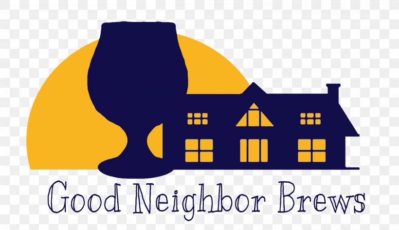 Good Neighbor Brews Logo Brewery Brand Yellow, PNG, 2000x1152px, Logo, Area, Brand, Brewery, Text Download Free