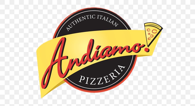 Italian Cuisine Pizza Ronkonkoma Andiamo Pizzeria Andiamo's Pizzeria, PNG, 592x448px, Italian Cuisine, Brand, East Northport, Emblem, Food Download Free