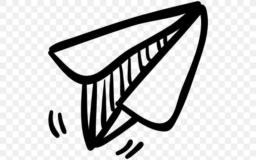 Paper Plane Airplane Drawing, PNG, 512x512px, Paper, Airplane, Black, Black And White, Clipboard Download Free