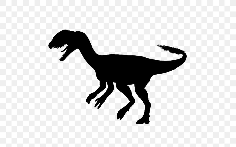 Velociraptor Tyrannosaurus Clip Art Fauna Silhouette, PNG, 512x512px, Velociraptor, Animal, Animal Figure, Carnivores, Claw Download Free