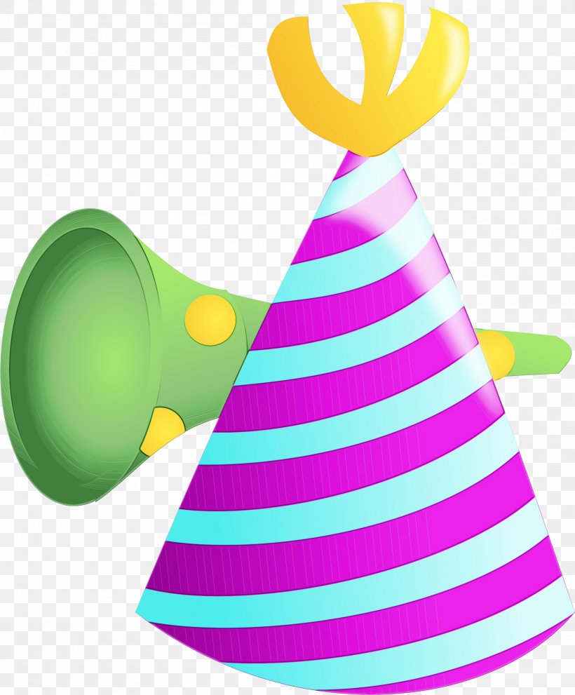 Party Hat, PNG, 1898x2294px, Watercolor, Cone, Costume Accessory, Costume Hat, Paint Download Free
