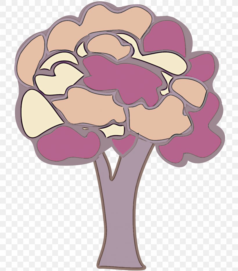 Cartoon Violet Clip Art Plant Tree, PNG, 1153x1311px, Cartoon, Bouquet, Cut Flowers, Flower, Petal Download Free