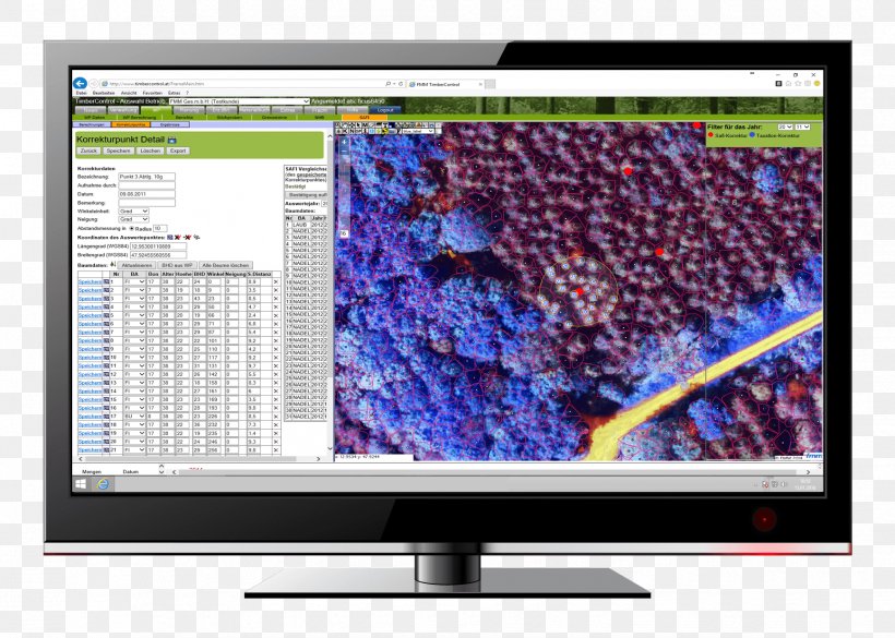 LCD Television Forest Inventory Computer Monitors Forest Management, PNG, 1736x1240px, Lcd Television, Computer Monitor, Computer Monitors, Computer Software, Data Download Free