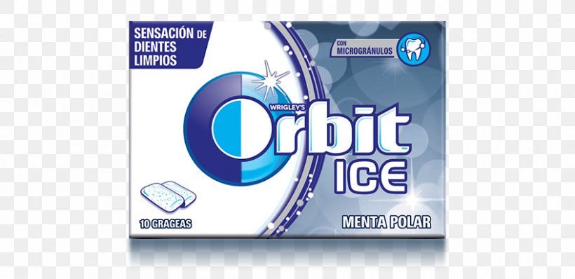 Chewing Gum Mentha Spicata Orbit Candy Brand, PNG, 848x412px, Chewing Gum, Brand, Candy, Flavor, Fragaria Download Free